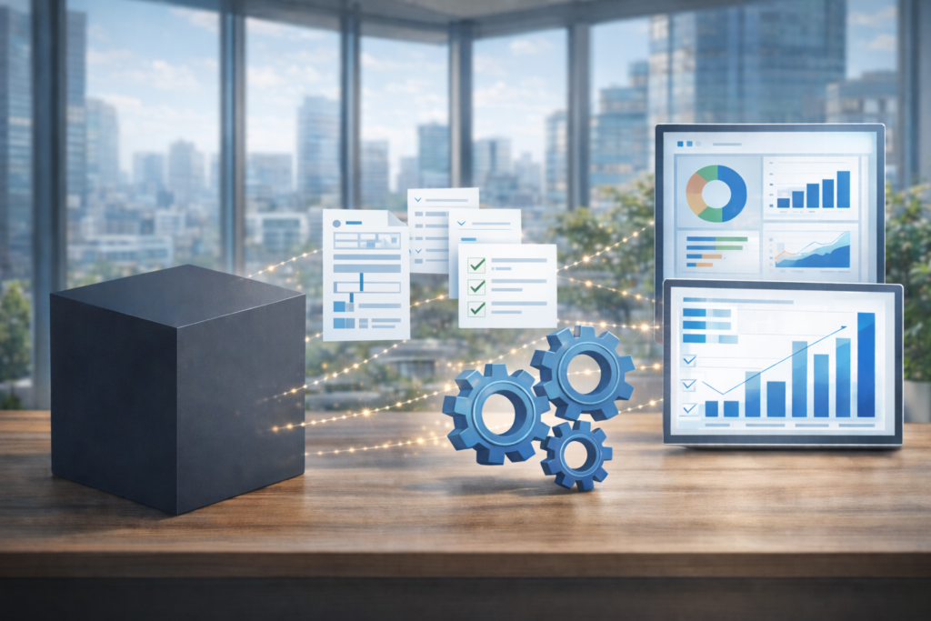 大手広告メディア事業者様のSalesforce運用改善事例（イメージ）